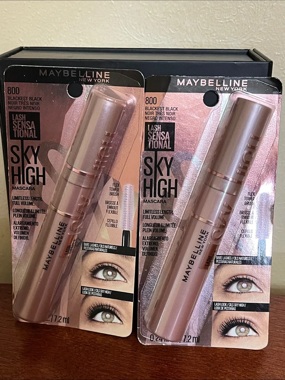 Maybelline Lash sensational sky high mascara blackest black lot of 2